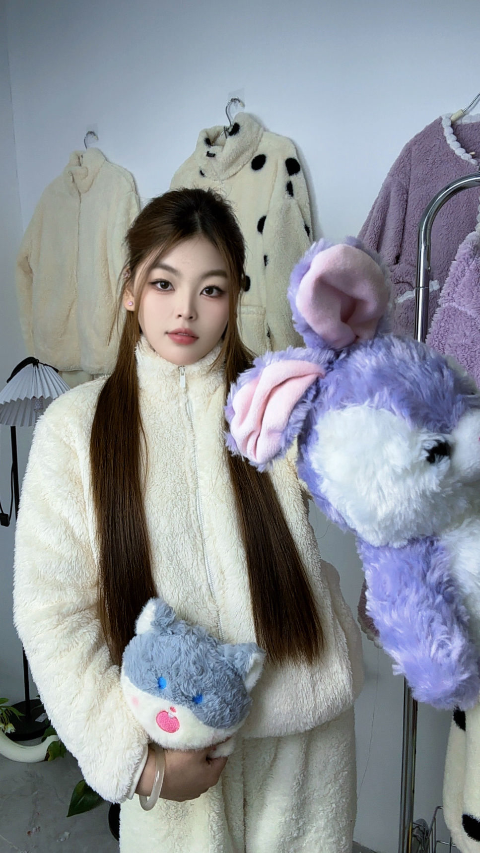 套装睡衣加厚家居服套装防静电女保暖冬季学生少女情侣ins毛绒