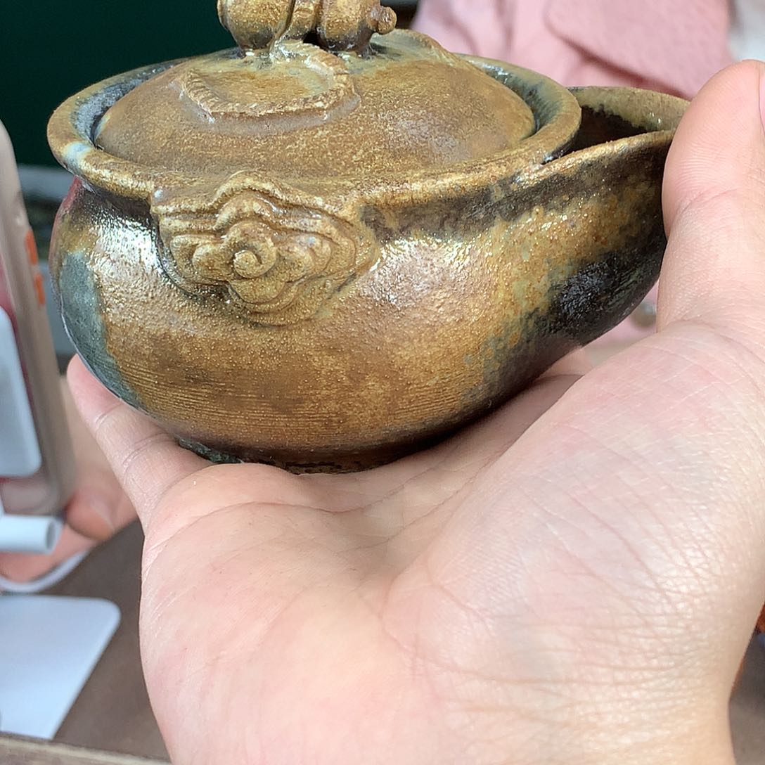 紫砂柴烧纯自然柴烧