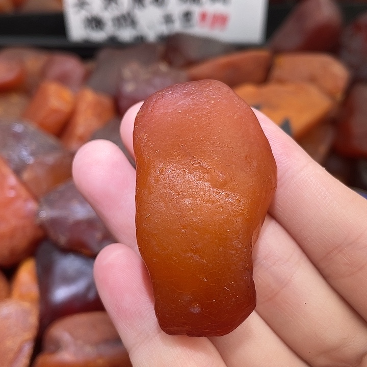 裸石琥珀未镶嵌海漂全皮把件吊坠