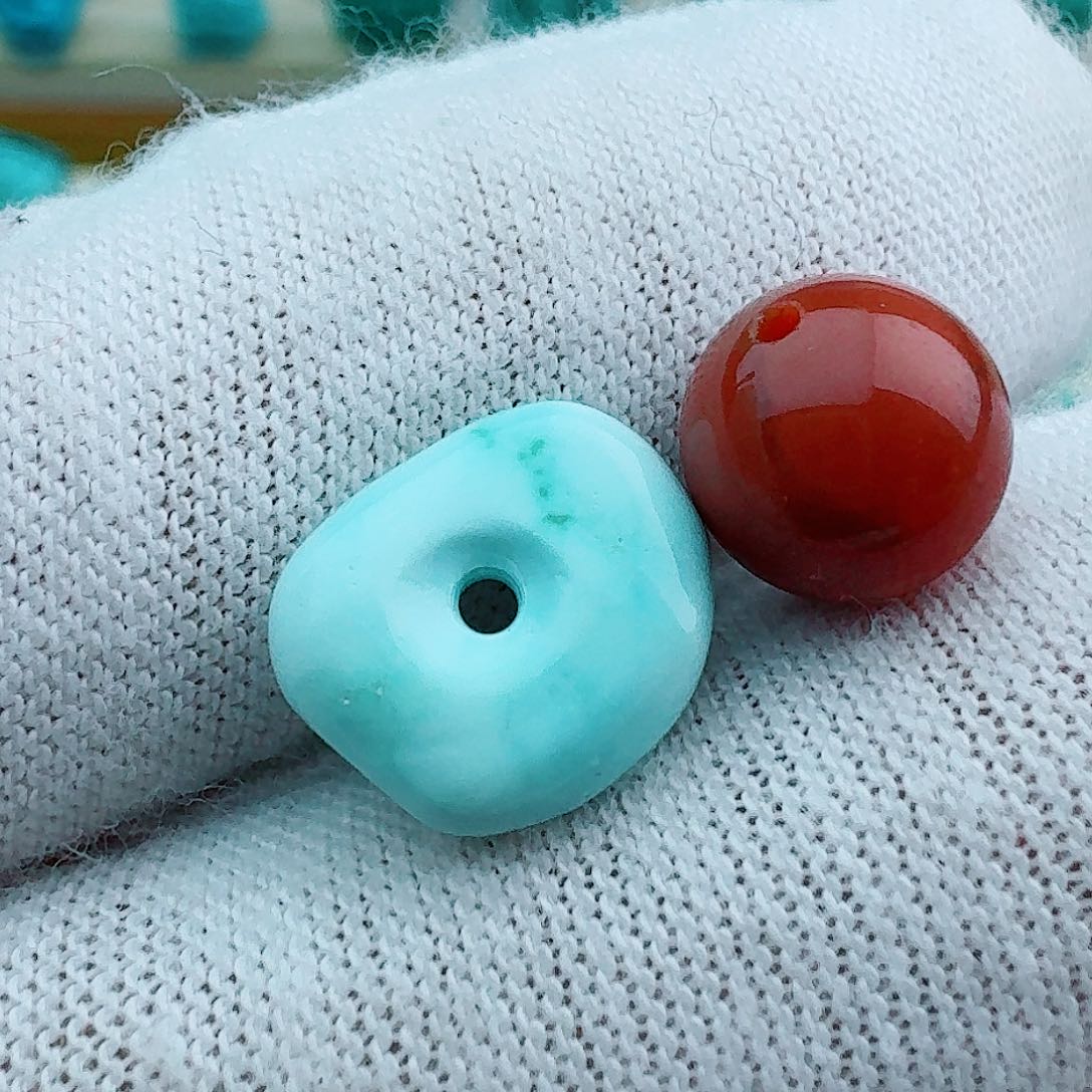 南红玛瑙扣子9.8未镶嵌