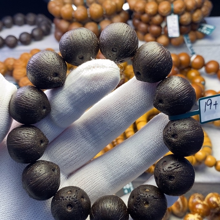 紫金鼠手串紫金鼠纯圆黑金原籽19