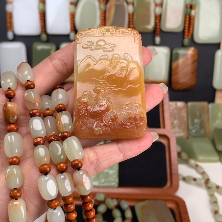 昆仑山脉料子挂件