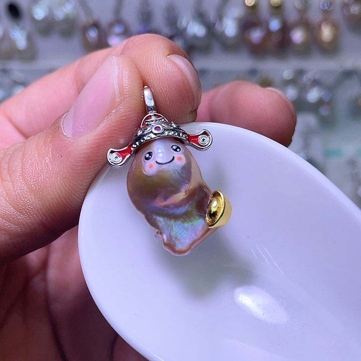 淡水珍珠未镶嵌颈饰02