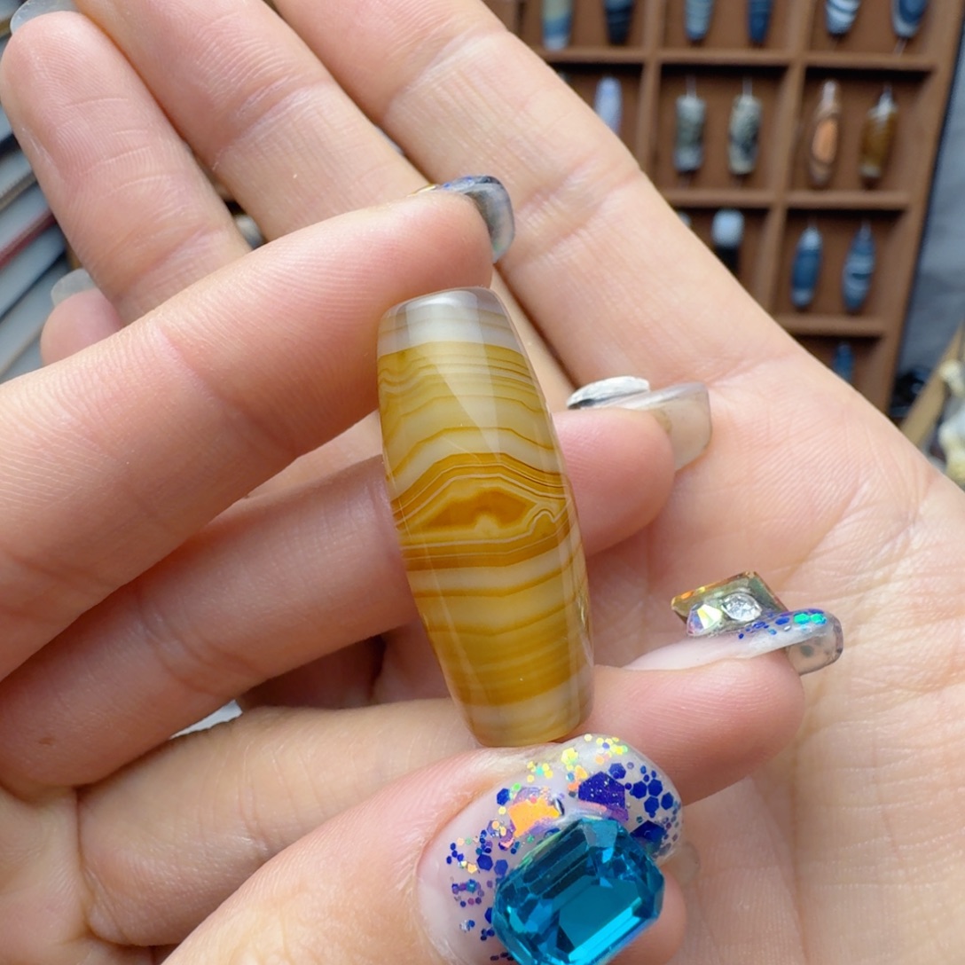 玛瑙/玉髓未镶嵌锁骨