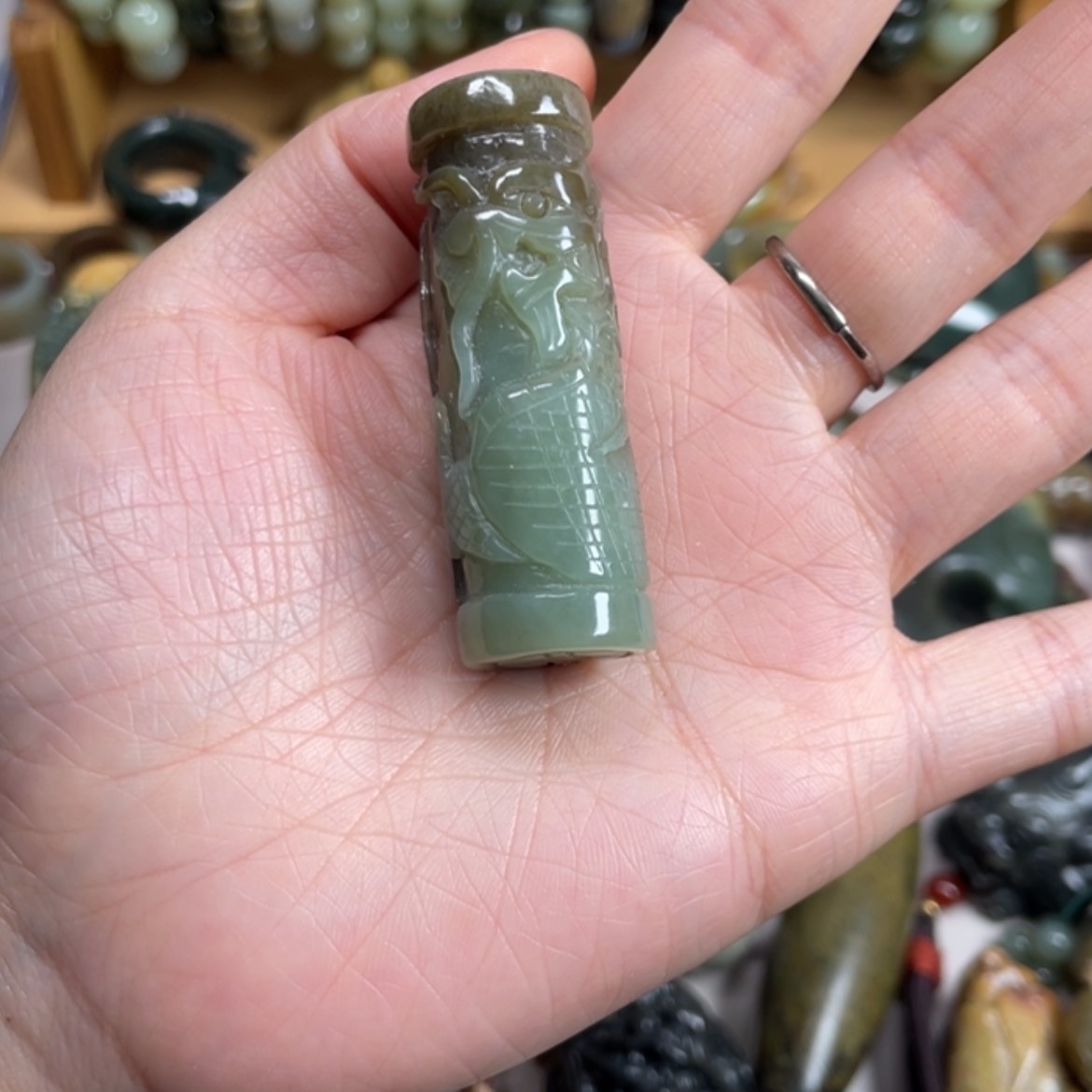 【闪购商品】未镶嵌岫岩老玉（透闪石质玉）挂件