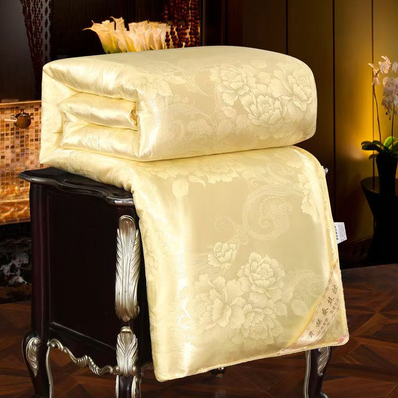 桑蚕丝蚕丝被结婚加厚欧式