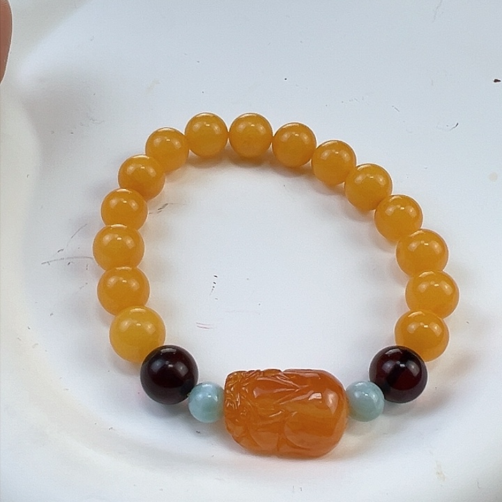 蜜蜡手链未镶嵌蜜蜡8