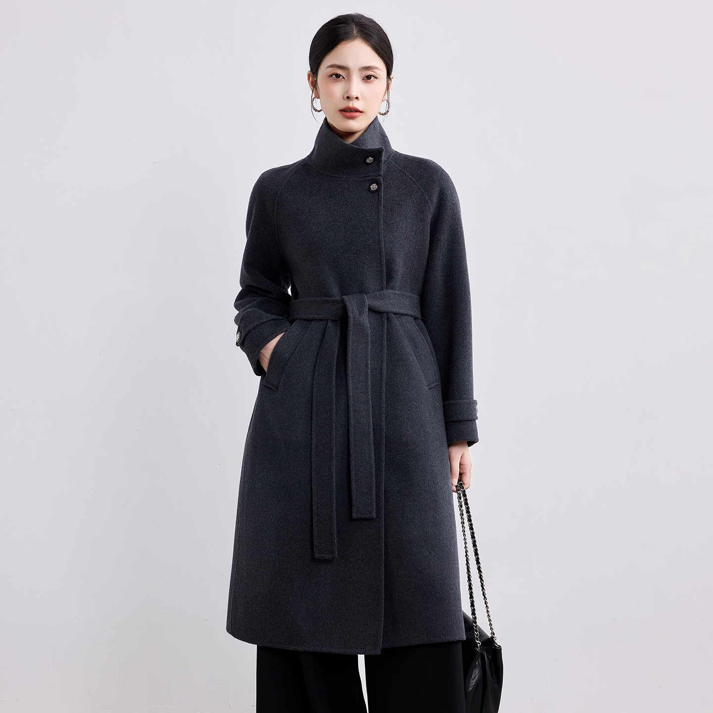 【山羊绒大衣】10羊绒大衣气质高级感2025新款羊绒大衣8858083