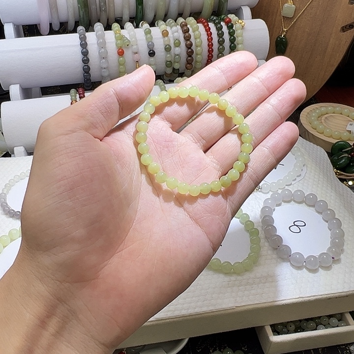 和田玉未镶嵌手链