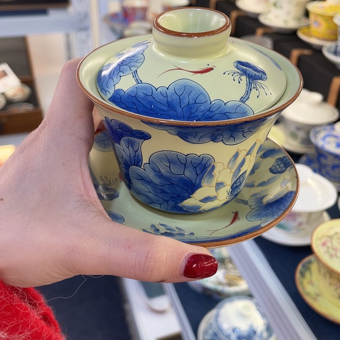 陶景德陶瓷盖碗茶具