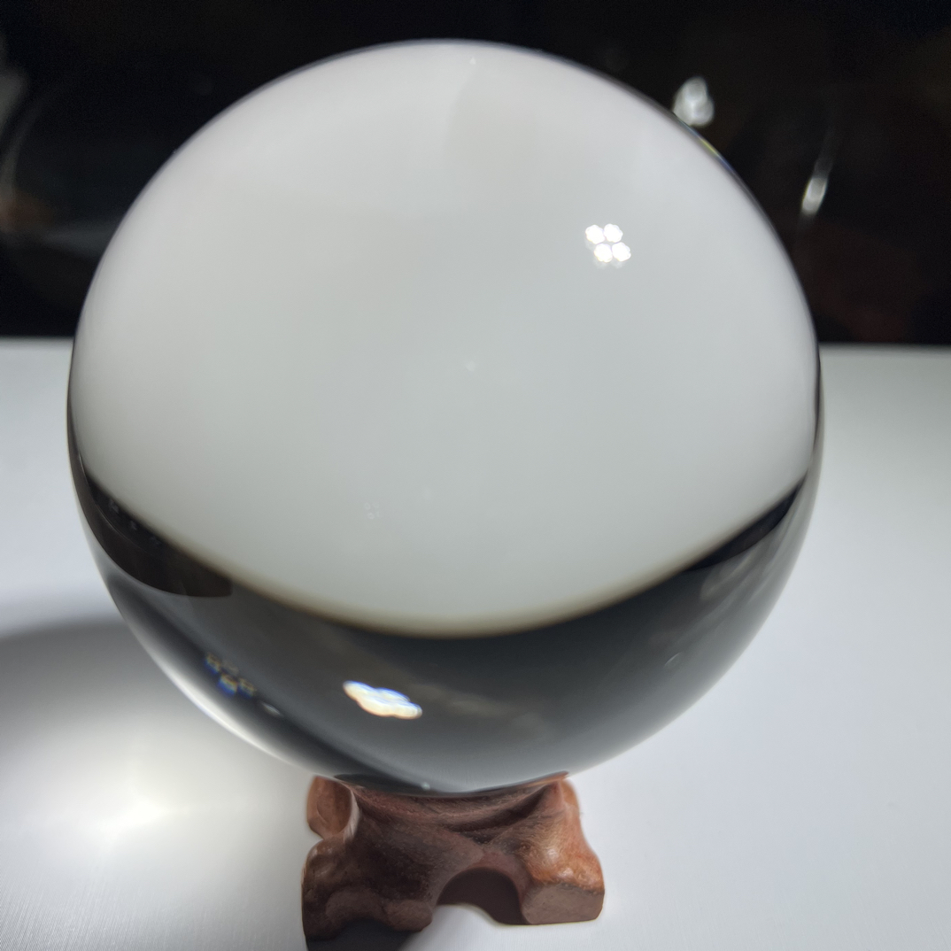 天然白水晶球全净体AA5cm