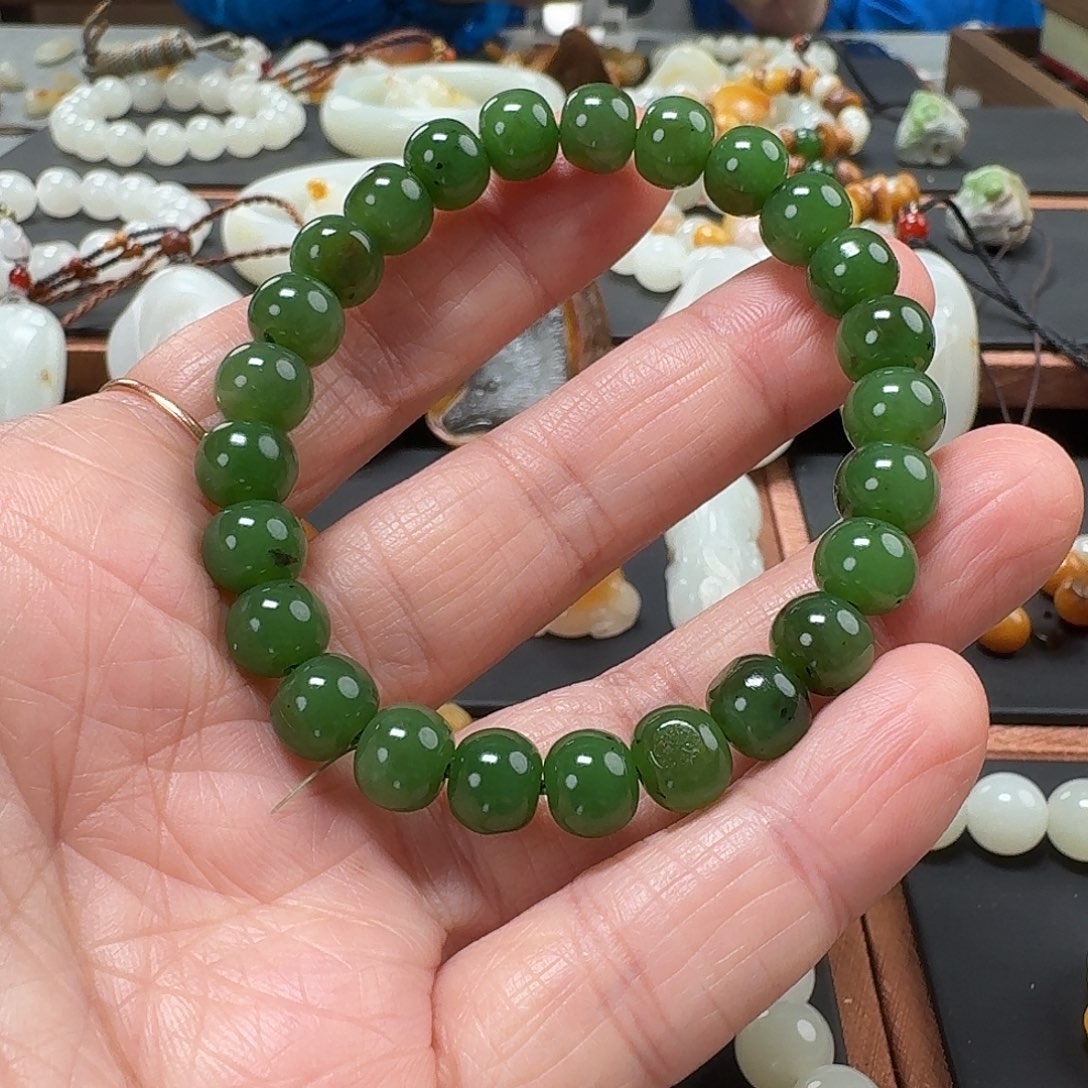 和田玉未镶嵌手链