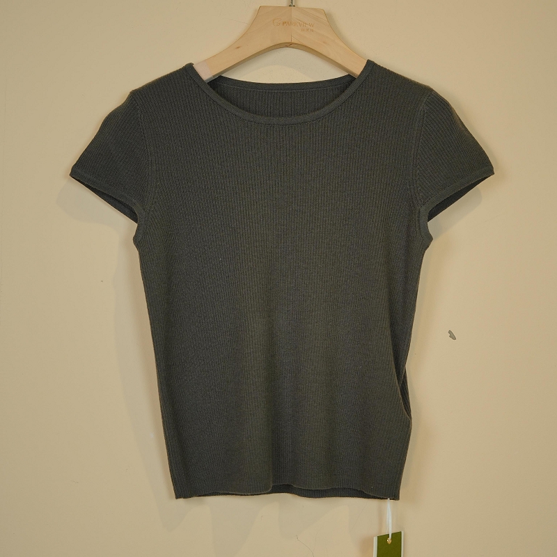 PARKVIEW/百芙川针织衫时尚休闲百搭夏季灰色圆领套头AW0230-2