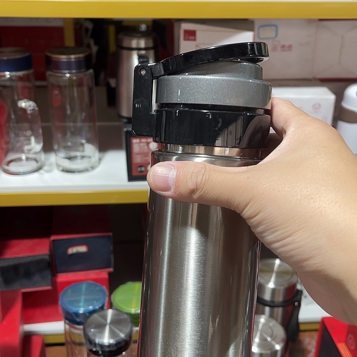 玻璃希诺大容量提环保温杯