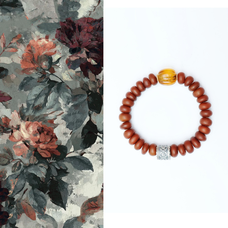 原创设计款天然琥珀蜜蜡饼子单圈复古女款手串手链手饰9mm