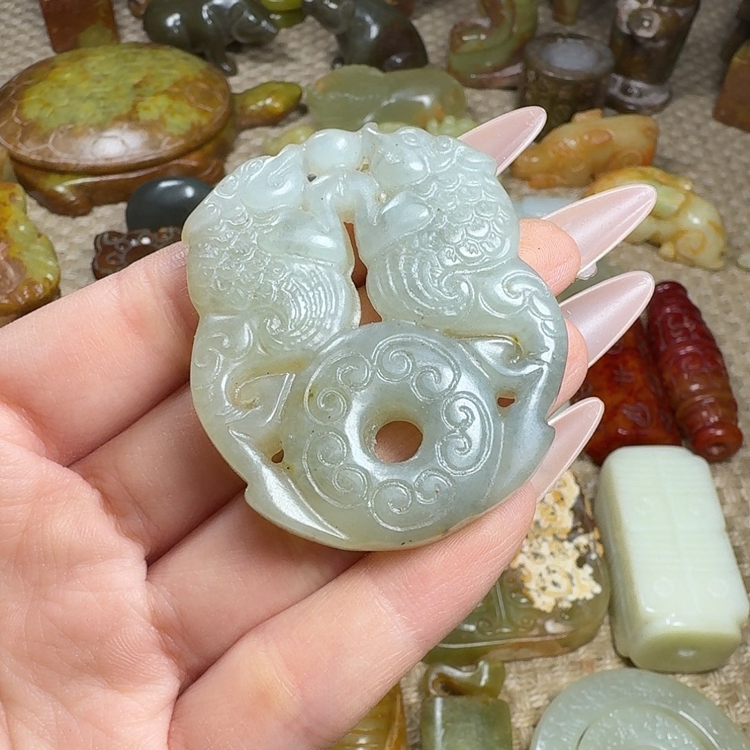 白玉菩提吊坠挂件