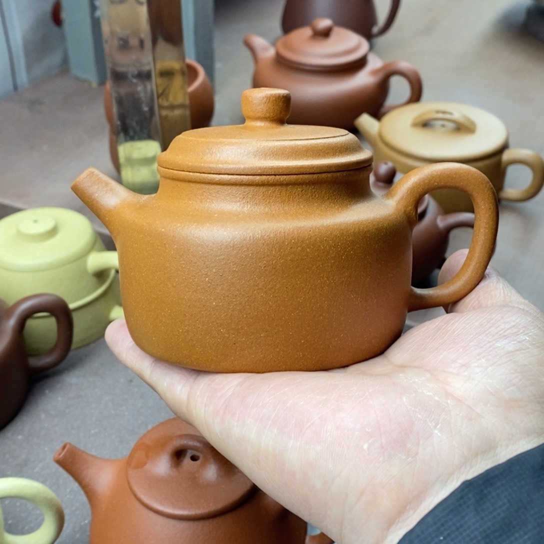 紫砂茶壶凡*韩紫砂壶德中微瑕