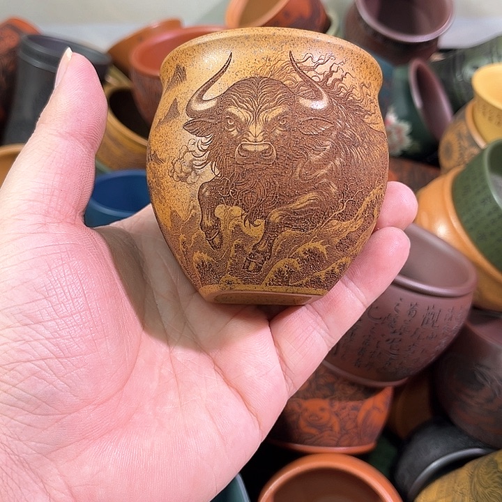 茶杯紫砂全手工紫砂主人杯