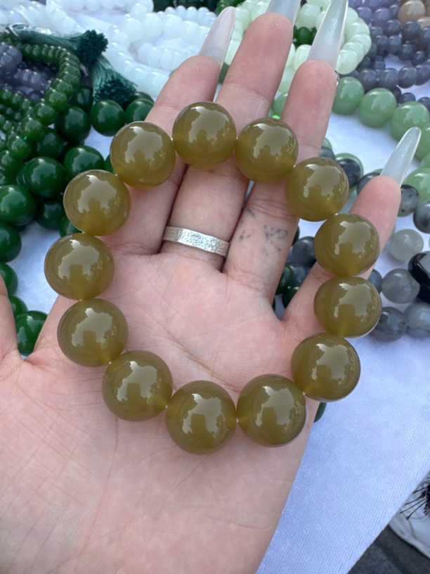 高端大气糖色手串 卡16 14颗