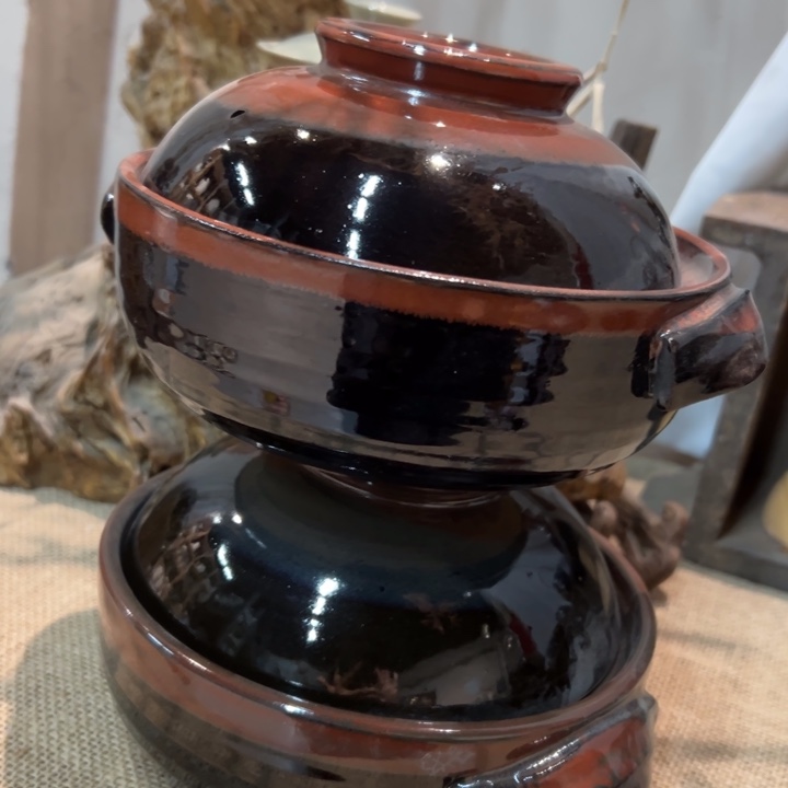 库存尾货五厂煤烧小元宝锅一对口径17