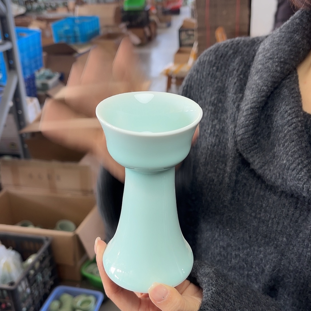 龙泉云间青瓷小米茶器