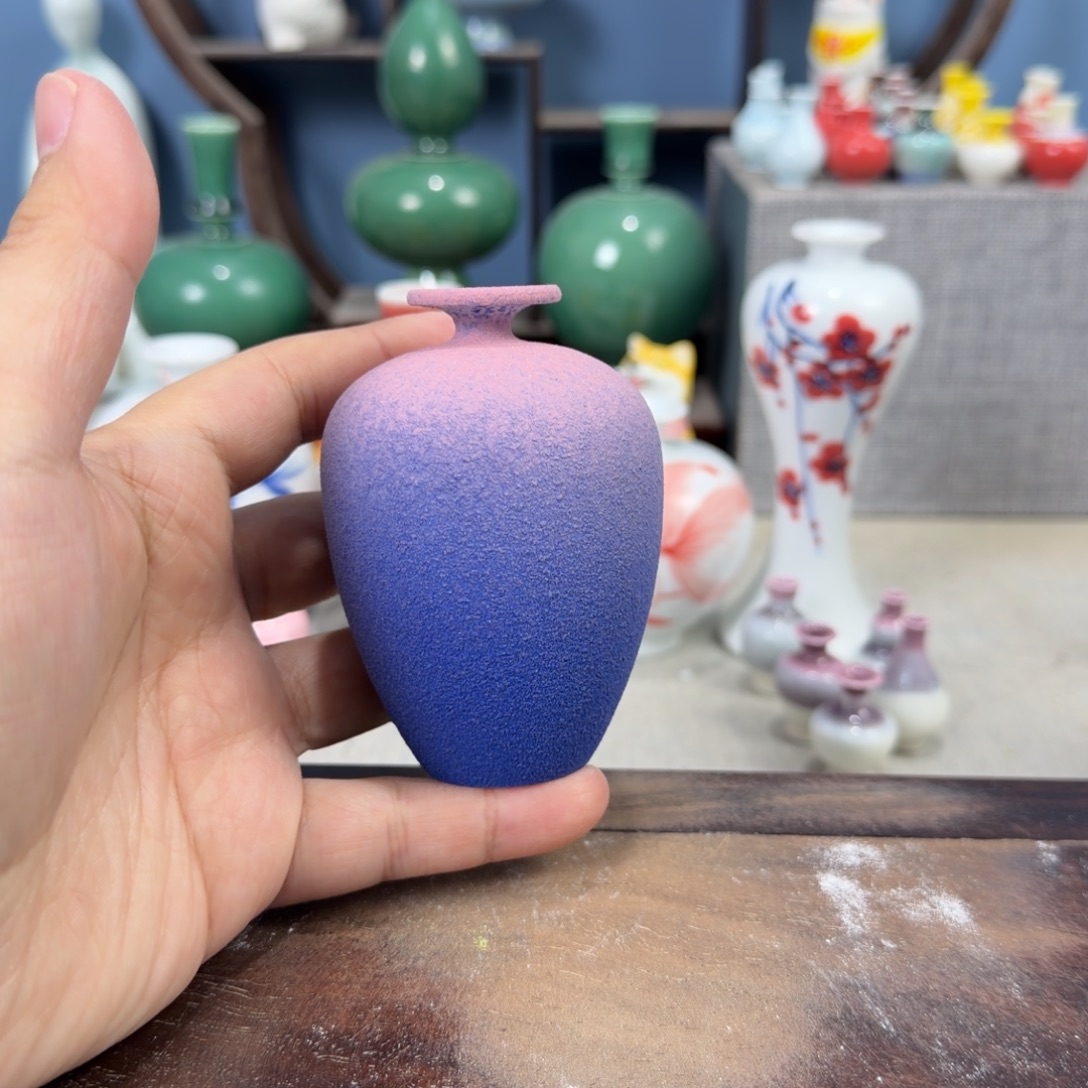 陶瓷手工小花器摆件