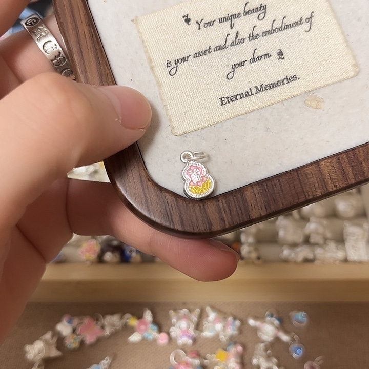 好***～足银布艺葫芦挂件