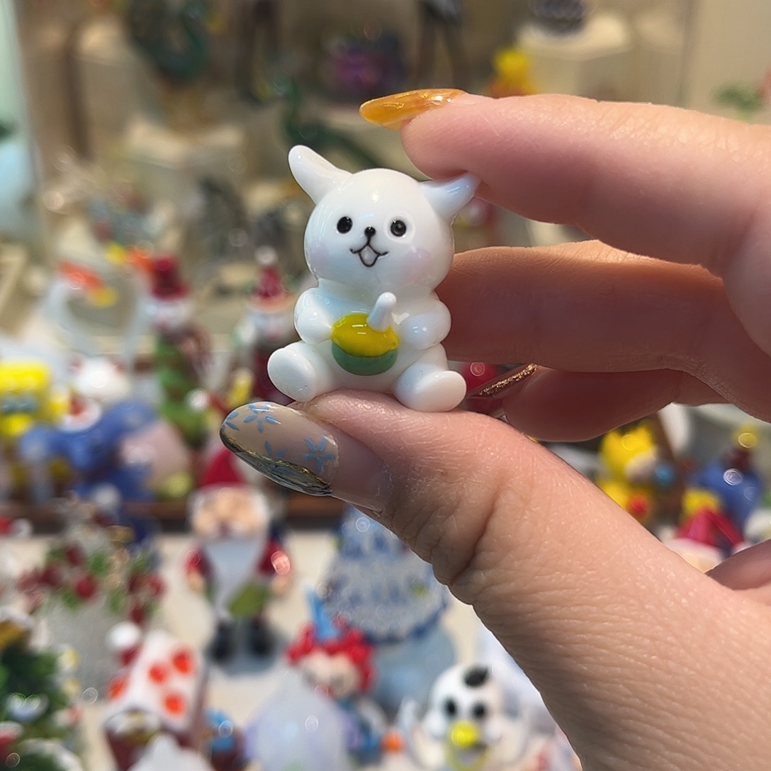 琉璃手工艺品线条小狗