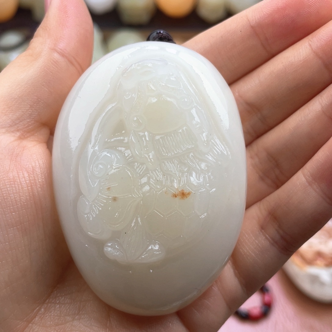 喜****石材天然古青石手把件