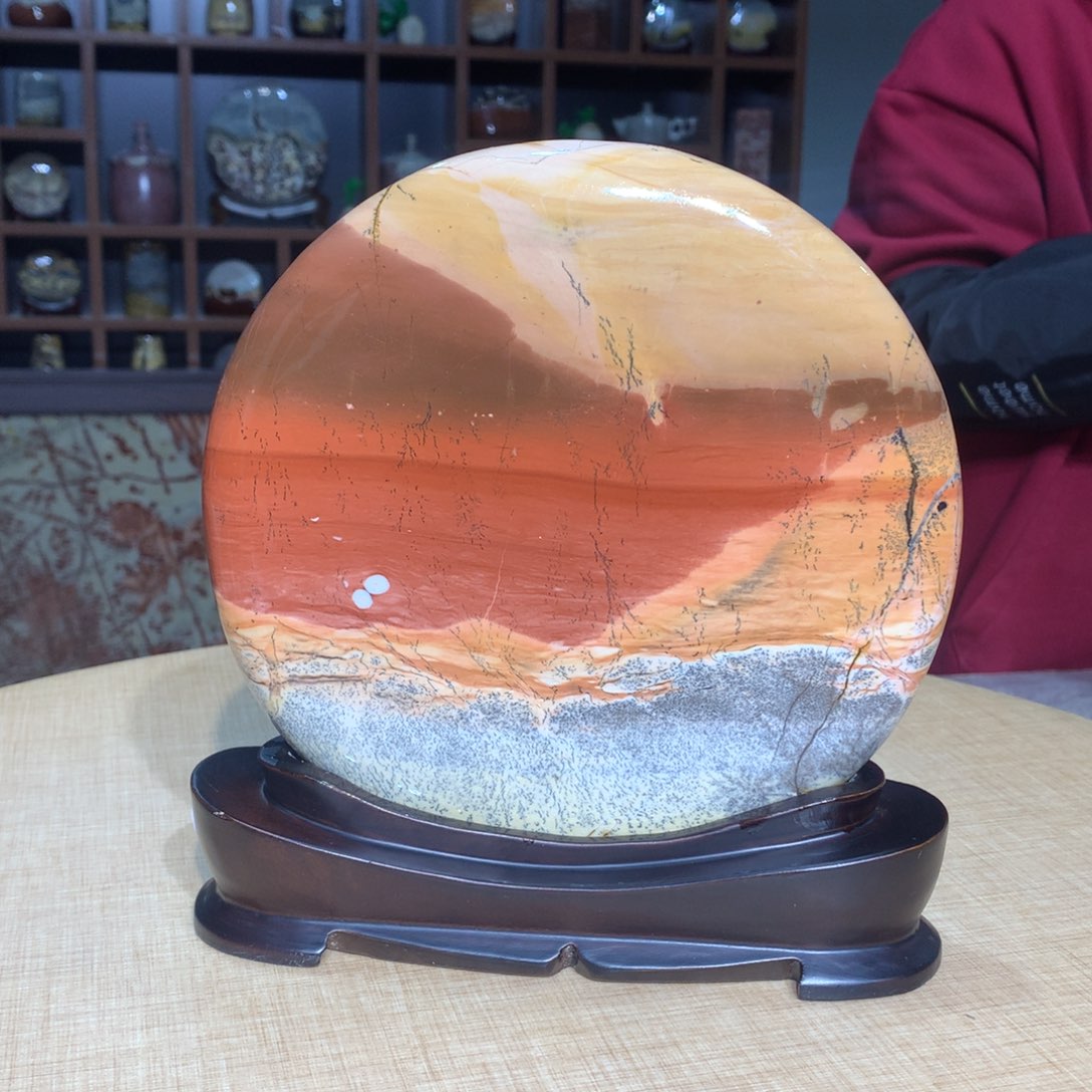 紫砂广西国画石，观赏收藏