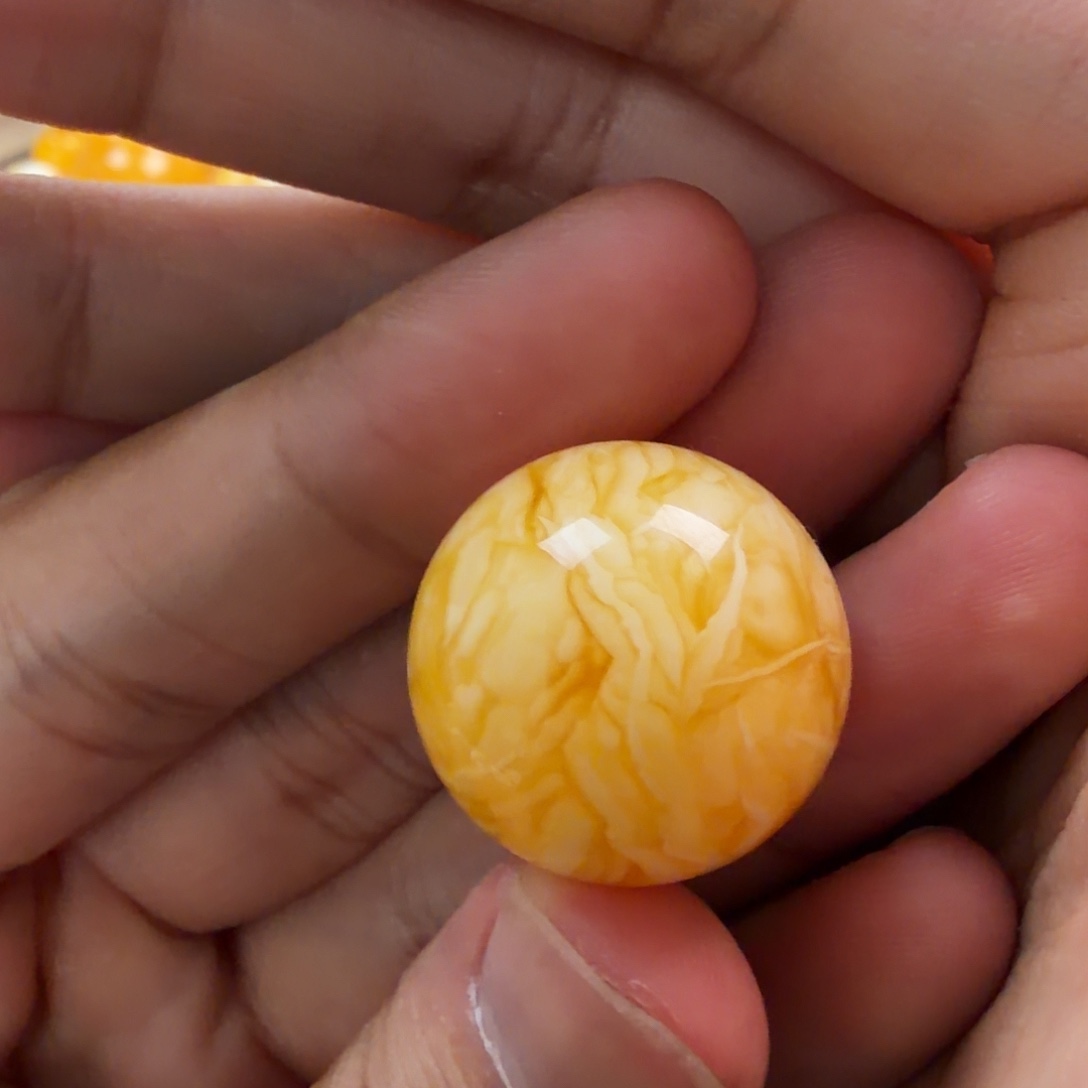 琥珀未镶嵌珠宝奇石22mm
