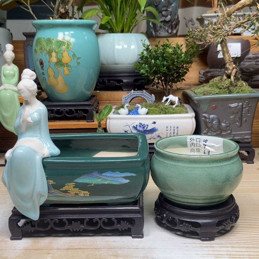 紫砂花盆陶瓷花盆陶瓷艺术