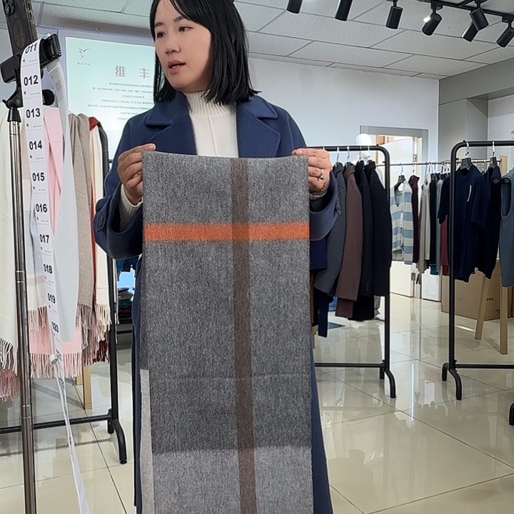 纯羊绒保暖围巾009