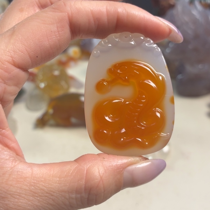 玛瑙/玉髓未镶嵌吊坠(不含链)