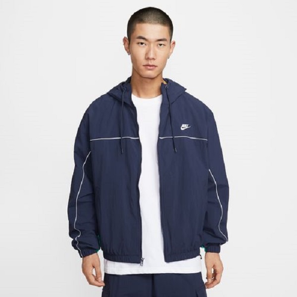 NIKE/耐克官方正品男子蓝色运动休闲拼接外套HJ2013-451