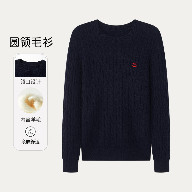 保罗威特专柜2025大牌同款美丽诺羊毛衫 APQWY01