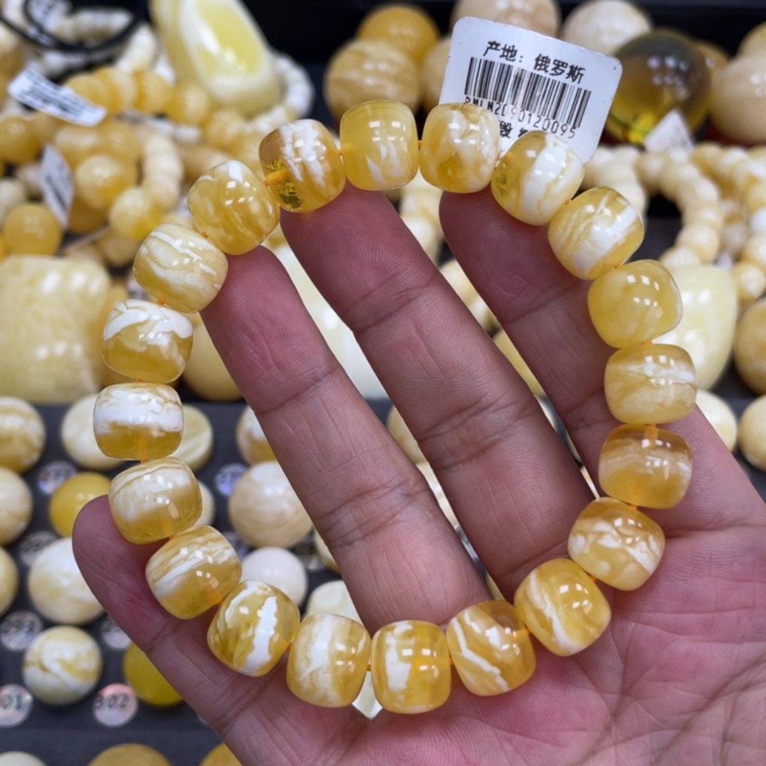 未镶嵌琥珀珠宝奇石恶*12.mm虎皮