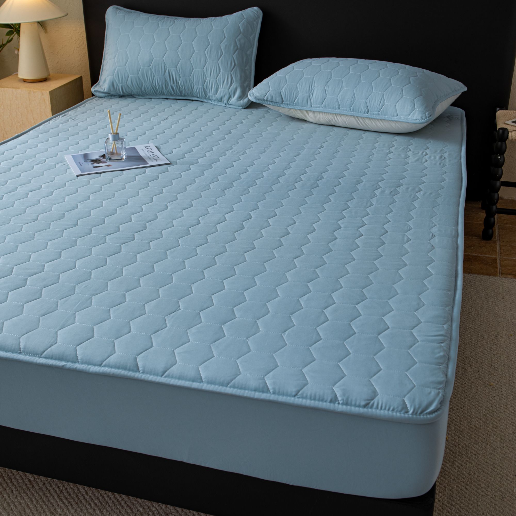 冬季夹棉加厚水洗棉床笠床罩保护床垫三层加厚防滑防跑隔脏防尘