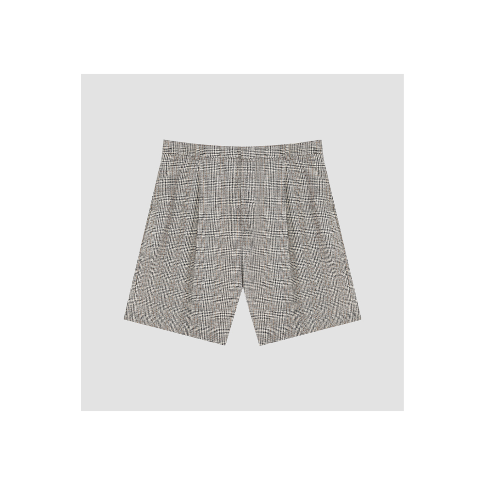 原厂孤品特价清！拍完则无！原厂“意大利进口”格纹短裤 C411