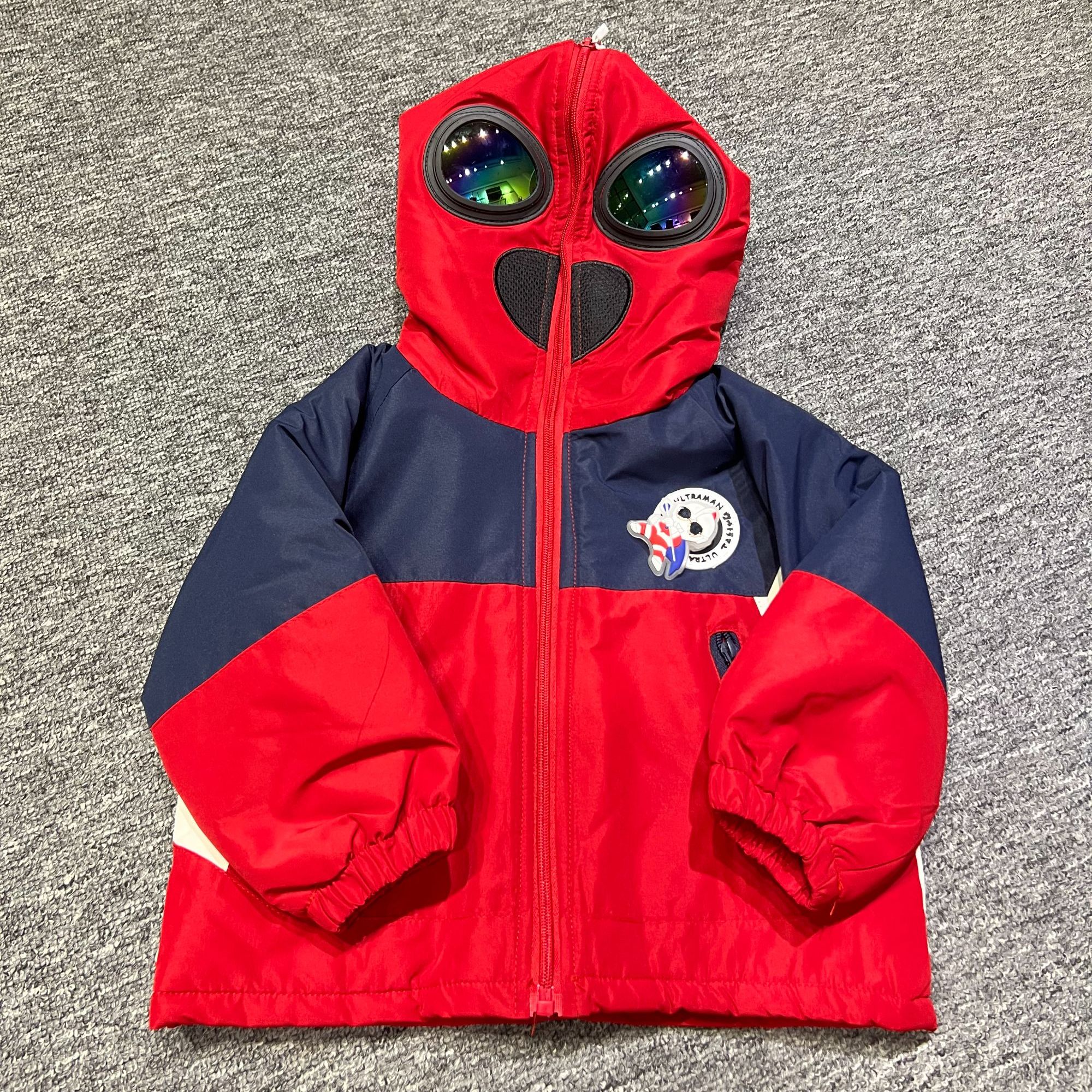 A4 卡通连帽墨迹闪光棉服（实体店现货现发）