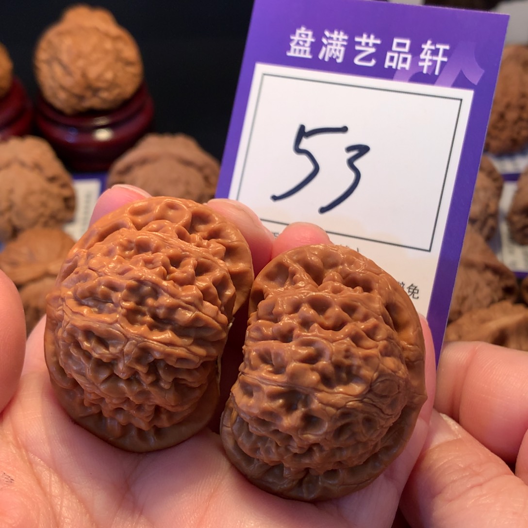 文玩核桃把件53宫灯43.5