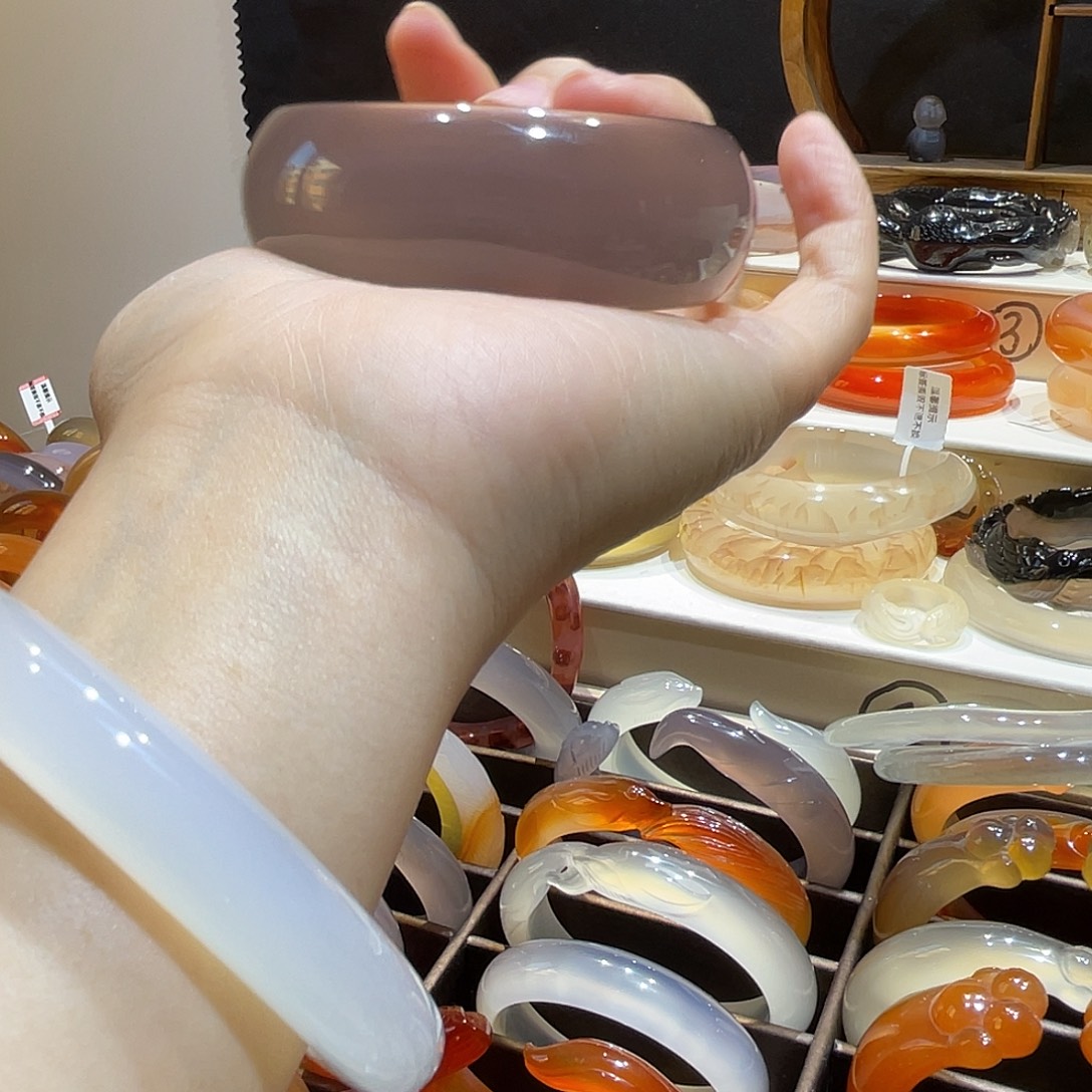 独***️玛瑙/玉髓未镶嵌手镯