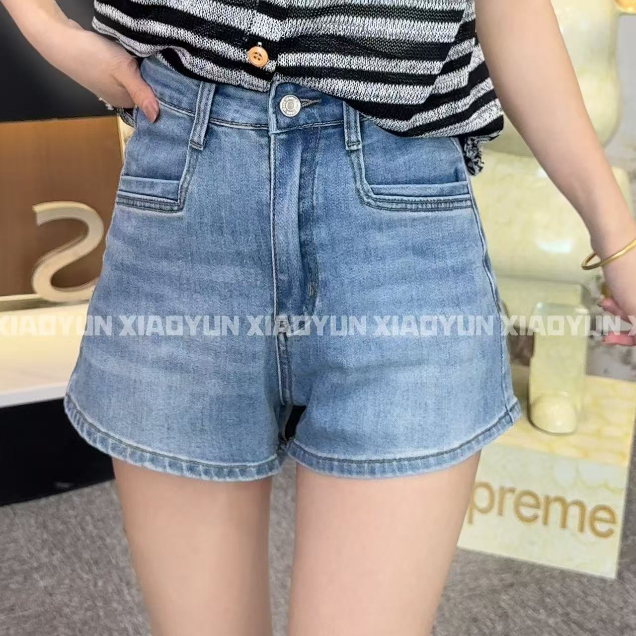 辣妹单扣短裤 小允姐姐2025新款时尚气质高级辣妹单扣短裤