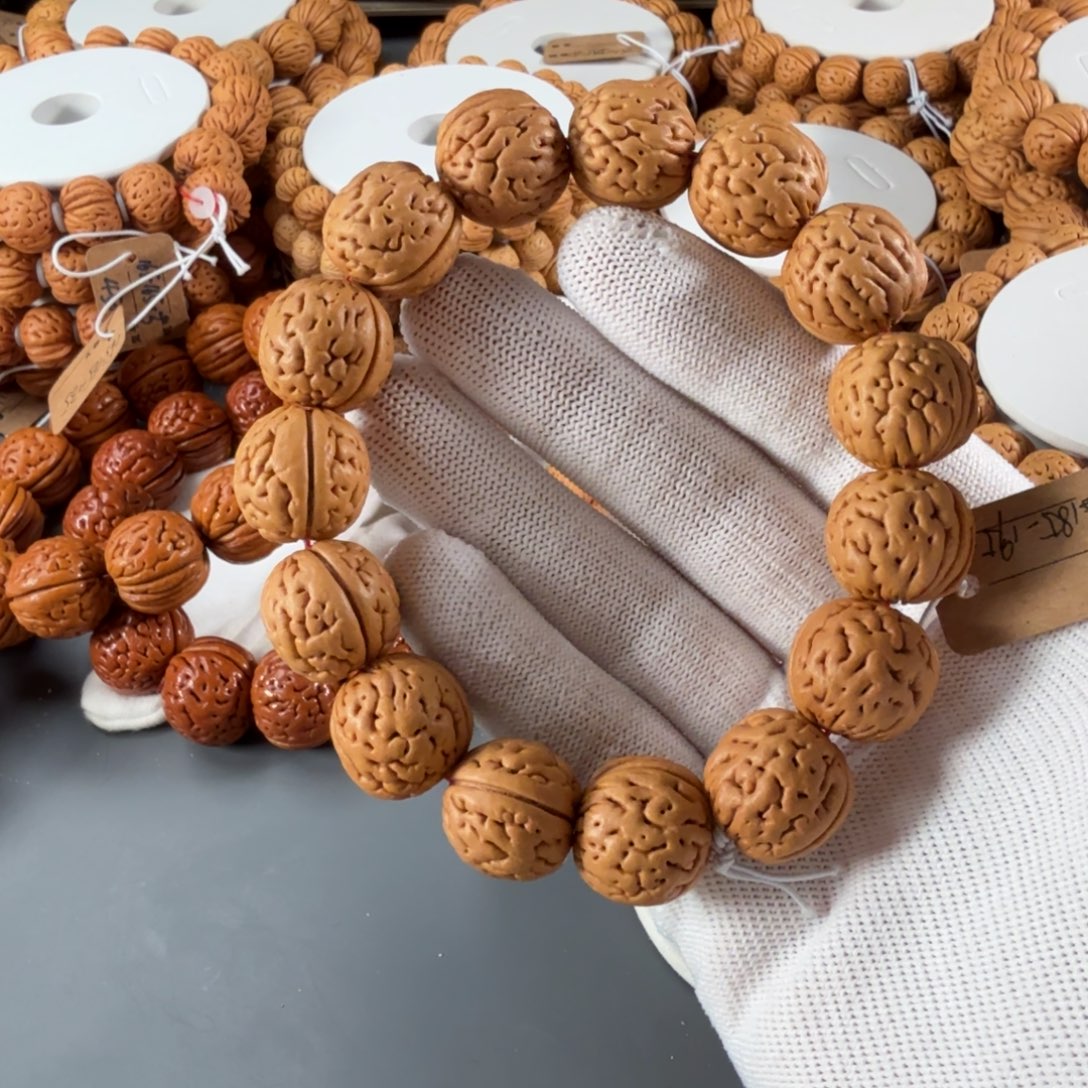 请***饺手串桃核185盘锦肌肉纹