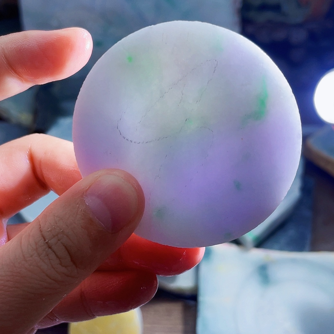 翡翠未镶嵌颈饰毛料11