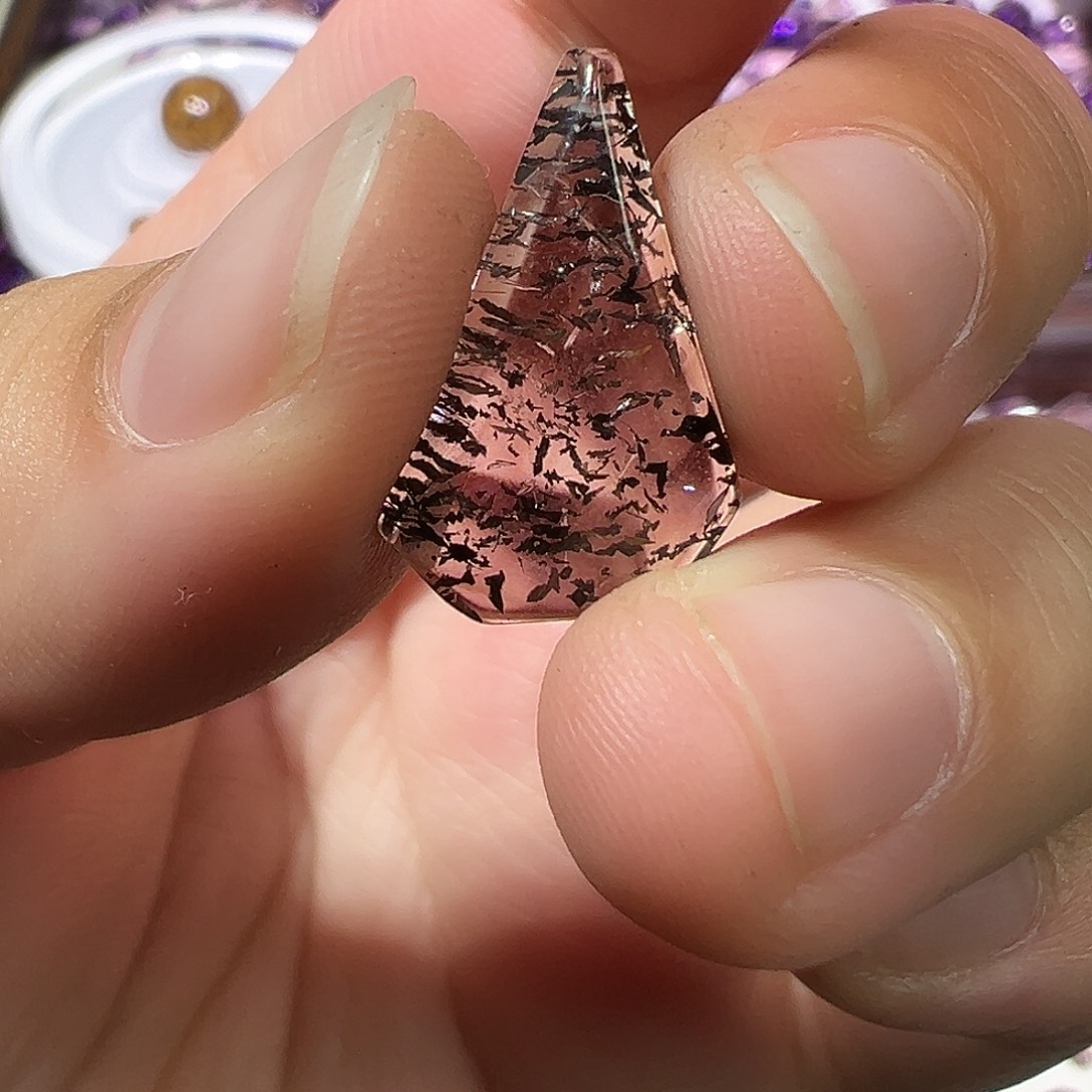 慢***慢水晶珠宝半成品未镶嵌超七随性打孔损坏不退不换 拍即默认