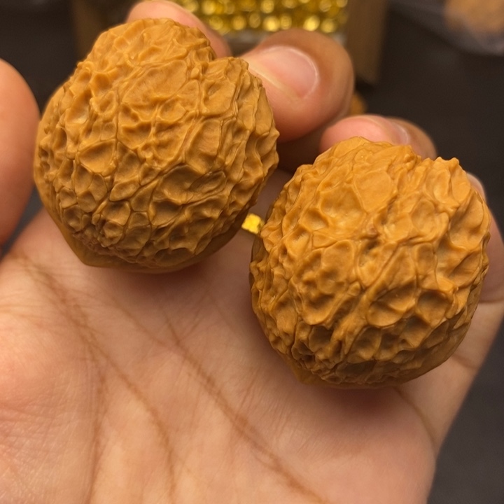 把件文玩核桃43尺铁龙珠元宝