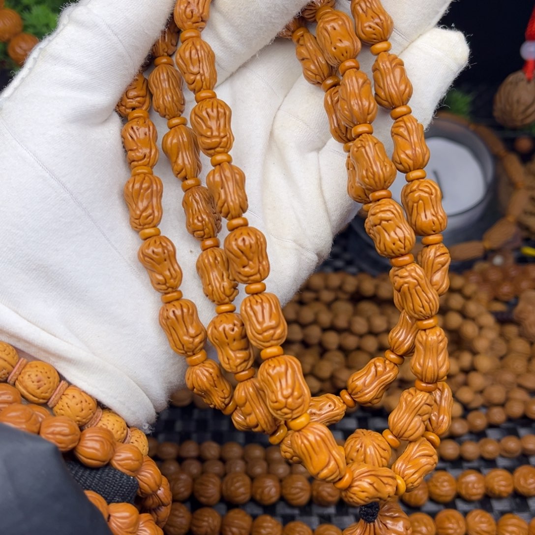 文玩核桃手串花生脖挂 