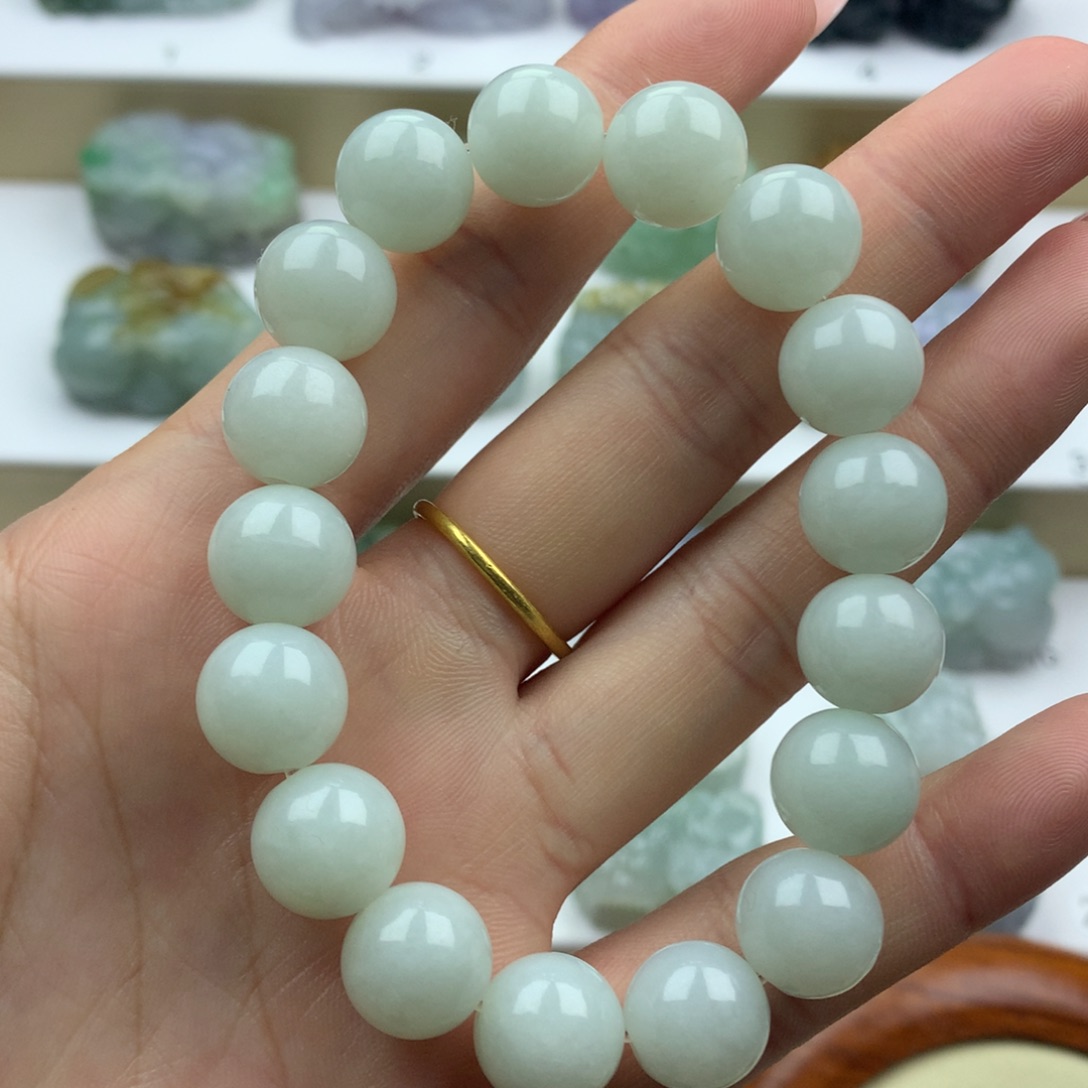 翡翠吊坠(不含链)未镶嵌天然缅甸翡翠A货珠串