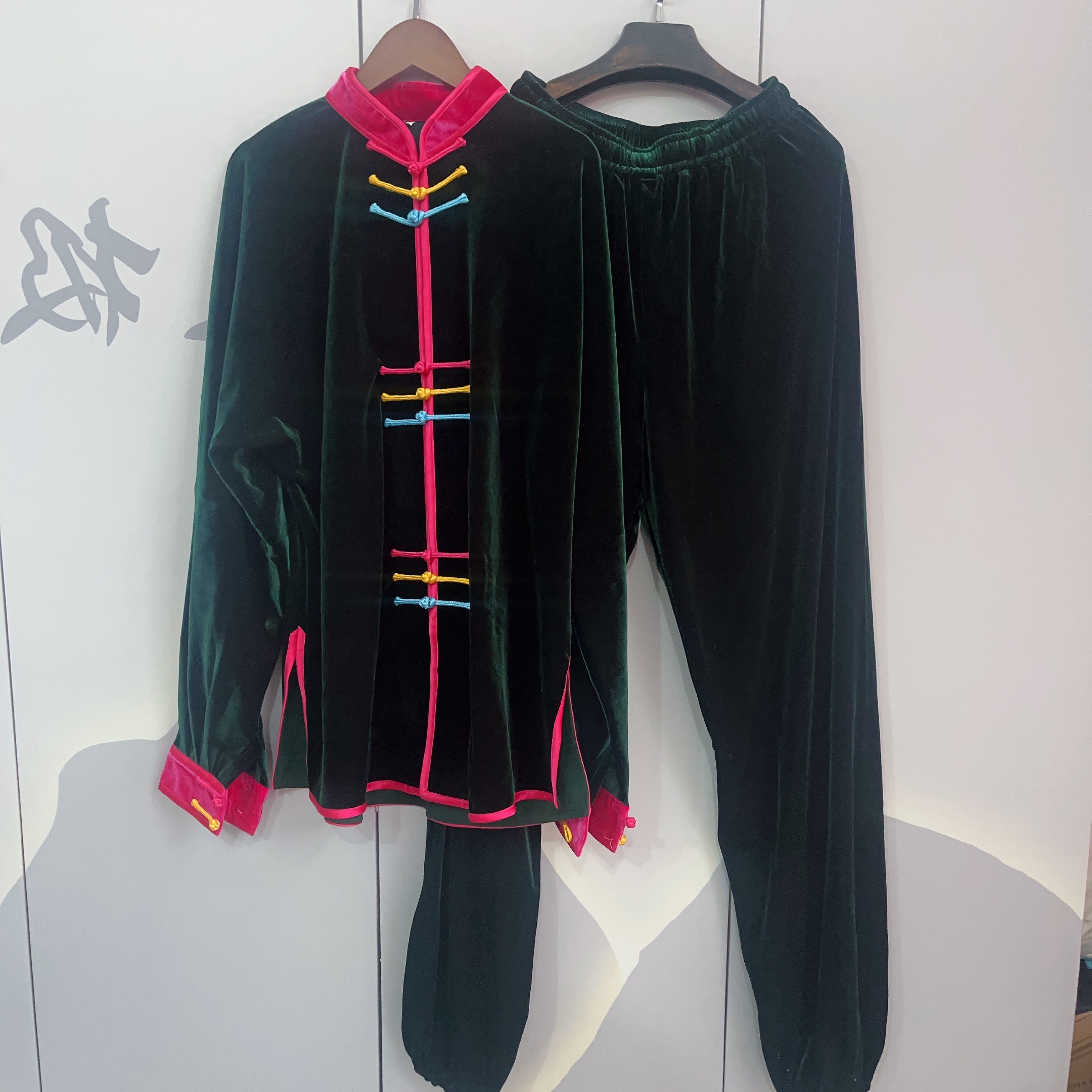 太极服女秋冬南韩绒中老年太极拳练功服装